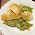 うさももぎ's cooksnap of when they made スナップエンドウたっぷり炒め煮..♪*ﾟ.
