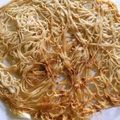 いお。's cooksnap of when they made 楽楽.電子ﾚﾝｼﾞde!そうめんせんべい.