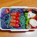 クックURSO1H☆'s cooksnap of when they made 麺は緑色☆紫キャベツの不思議な焼きそば♪.