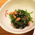 Komeusa's cooksnap of when they made ほうれん草と大豆のカリカリじゃこ味噌和え.