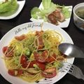 ★☆もえちゃ☆★'s cooksnap of when they made 簡単☆アボカドとプチトマトの冷製パスタ.