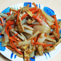 chokdee's cooksnap of when they made ★こんにゃくと油揚げの甘辛きんぴら.