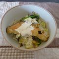 くじゃく４７'s cooksnap of when they made 鮭のガーリックキャベツ丼.