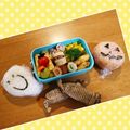 あいひな's cooksnap of when they made かぼちゃとおばけのハロウィン弁当♪.