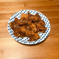 mocha03's cooksnap of when they made ！安っ！鶏皮！名古屋手羽先風唐揚げ♪.