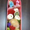 田楽味噌's cooksnap of when they made 鶉のハムリボンピック（キャラ弁オカズ）.