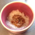 ayuteddy's cooksnap of when they made ♡離乳食♡中期♡初めての納豆♡.