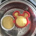 らてて's cooksnap of when they made 離乳食 油・砂糖無し にんじん蒸しパン☆.