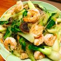 柊＿＿'s cooksnap of when they made 給食のレシピ 春雨とチンゲン菜の炒め物.