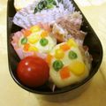 龍青空ママ's cooksnap of when they made お弁当に シュウマイアレンジ Mベジとか.