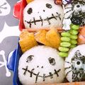 すねる's cooksnap of when they made ハロウィン☆おばけとドクロおにぎり.