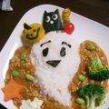 ｺﾒﾘｶｰﾅ's cooksnap of when they made ハロウィン☆チーズおばけ&ランタンサラダ.