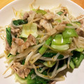 きりんリン's cooksnap of when they made 豚とチンゲンサイともやしの塩炒め.