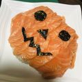 ここわっこ's cooksnap of when they made ハロウィンのジャックランタンケーキ寿司♪.