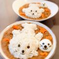 なっつなおこ's cooksnap of when they made 【デコカレー】アザラシ親子カレー♪.