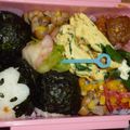 ﾊｯﾋﾟｰﾐﾆｰ's cooksnap of when they made キャラ弁★ミッキー弁当.