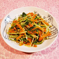 Richland☆Y's cooksnap of when they made 水菜と人参のごま風味炒め♪.
