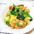 chiroyanma's cooksnap of when they made ボリュームたっぷり☆春菊と新玉葱の卵とじ.