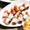 ケロ～ン's cooksnap of when they made 工作好きの 餃子の皮deミイラウィンナー.