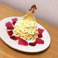 AS0320's cooksnap of when they made 簡単ドームケーキ♪エルサのドールケーキ.