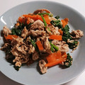 mk☆mama's cooksnap of when they made 簡単ヘルシー☆豚肉とほうれん草のごま和え.