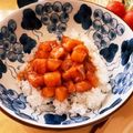 skateri's cooksnap of when they made 簡単♪和風サーモンユッケ丼.