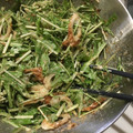 おにぎりちゃんママ's cooksnap of when they made 鰹節余ってる？？水菜とちくわの簡単サラダ.