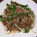 ☆まるゆこ☆'s cooksnap of when they made 牛肉とピーマンともやしでチンジャオ☆.