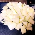 azbjbn's cooksnap of when they made ミネストローネ等に！新玉ねぎの切り方①.