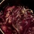 ame-ikuru's cooksnap of when they made ごろごろ レッドキャベツとナスの紫味噌汁.