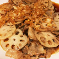 新米うちさん's cooksnap of when they made 香味だれをかけて♪れんこんと豚肉の炒め物.