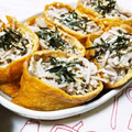 zakkiiM's cooksnap of when they made うっそ～ん(ﾟﾛﾟ屮)屮稲荷の中に蕎麦！.