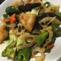 クックM6DK2O☆'s cooksnap of when they made 鶏むね肉と夏野菜のピリ辛炒め.