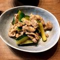 ばたみそーぱん☆'s cooksnap of when they made 豚肉とズッキーニのピリ辛炒め.