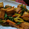 や～たん食堂's cooksnap of when they made 一分レシピ・絹揚げ(厚揚げ)の焼肉風。.