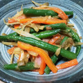 実１１３'s cooksnap of when they made ごぼう♡♥いんげんアーモンド炒め.