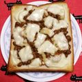 こげ岡's cooksnap of when they made 隠し味はごま油☆納豆トースト☆.