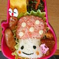 のぶとまと's cooksnap of when they made キャラ弁＊秋にピッタリ♥きのこちゃん.