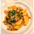 ピュアン's cooksnap of when they made さつま芋と豚肉のだし炒め.