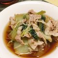 みにゃさら's cooksnap of when they made 青梗菜の豚バラ煮.