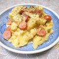 ＠迷子＠'s cooksnap of when they made カリフラワーとソーセージのホットミルク煮.