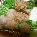 ねこはがき's cooksnap of when they made 蒸し豆苗と豚肉巻き.