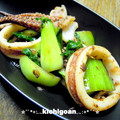 kichicoron's cooksnap of when they made イカと青梗菜のオイスターソース炒め.