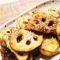 ばるたん☆ミ's cooksnap of when they made ごま油香る、さつま芋とれんこんの甘辛炒め.