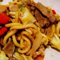 lemonina's cooksnap of when they made さっぱりスパイシー♪生姜醤油de焼うどん.