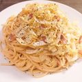 みちゃん★'s cooksnap of when they made 白菜とベーコンの生クリームパスタ.