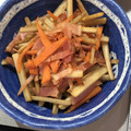 クックZ8J4H4☆'s cooksnap of when they made ベーコンとごぼうの鶏だしきんぴら.