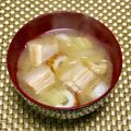 にきけん's cooksnap of when they made ちくわ玉ねぎキャベツ椎茸ふの味噌汁.