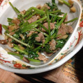 ミドリ５５'s cooksnap of when they made 挽き肉とパクチーの炒めもの.