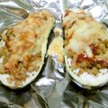 ひんべえ's cooksnap of when they made なすのボート風チーズグリル.